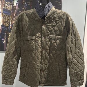 Men's Quilted Olive Green Jacket